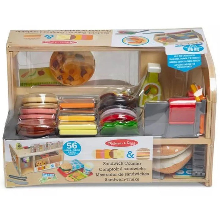 Melissa and Doug Wooden Slice & Stack Sandwich Counter