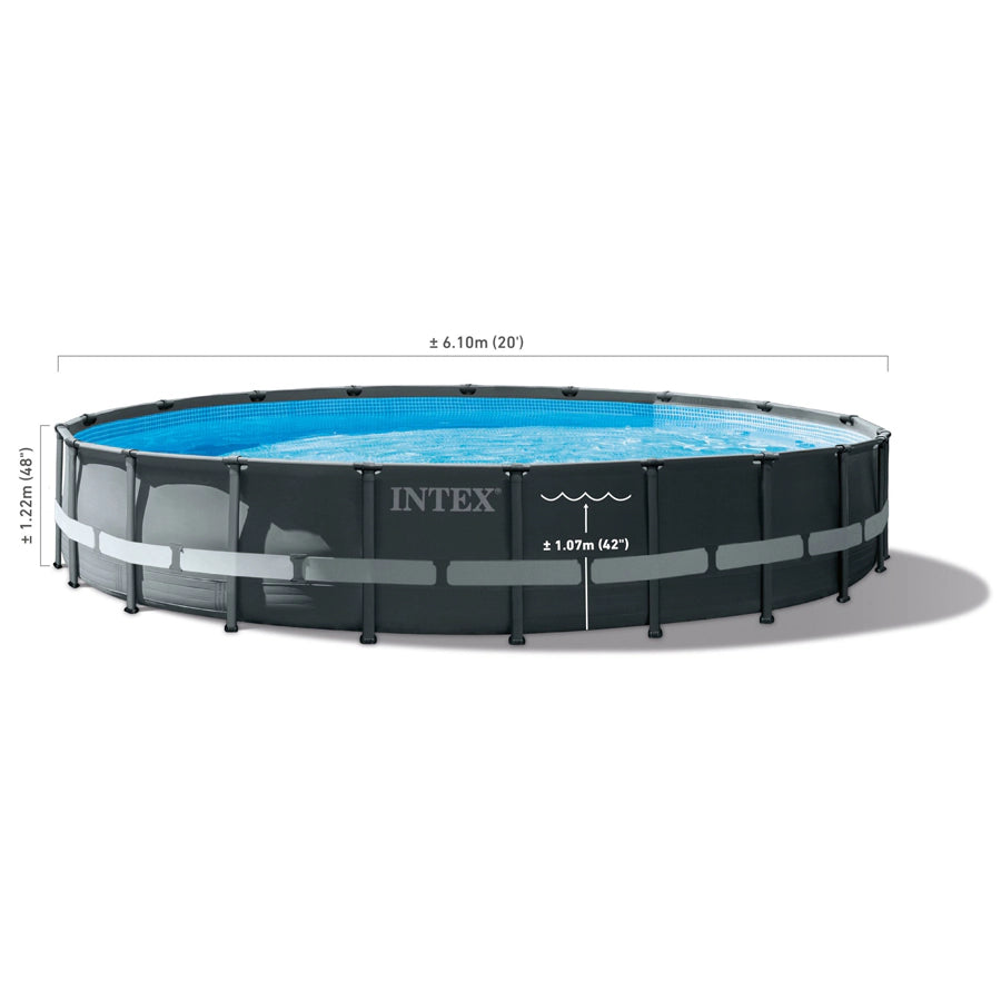 Intex Ultra XTR Frame Pool Set (W/220-240v Sand Filter Pump, Safety Ladder, Ground Cloth, Cover)