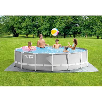 Intex Prism Frame Premium Pool Set (W/220-240v Filter Pump, Safety Ladder, Ground Cloth, Cover)