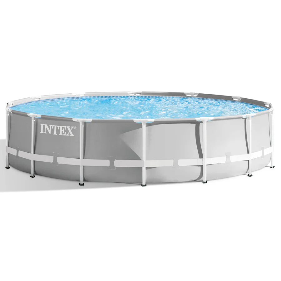 Intex Prism Frame Premium Pool Set (W/220-240v Filter Pump, Safety Ladder, Ground Cloth, Cover)