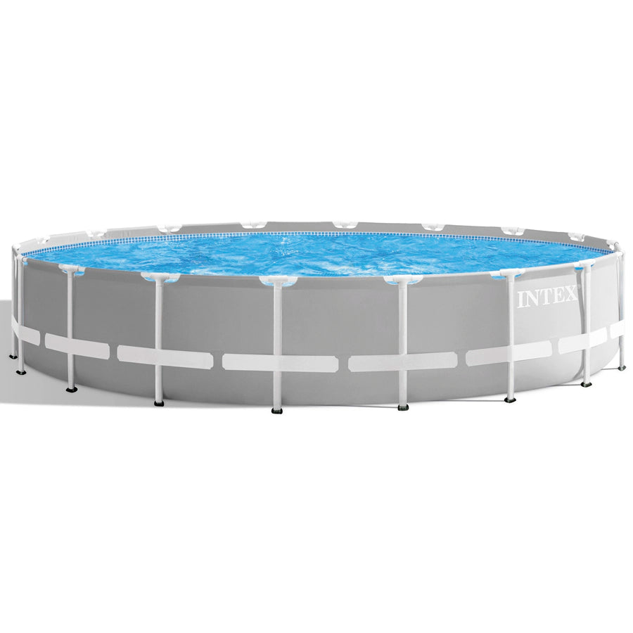 Intex Prism Frame Premium 5.49m Pool Set (W/220-240v Filter Pump, Safety Ladder, Ground Cloth, Cover)