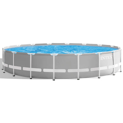 Intex Prism Frame Premium 5.49m Pool Set (W/220-240v Filter Pump, Safety Ladder, Ground Cloth, Cover)