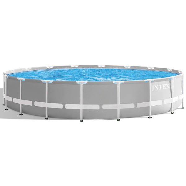 Intex Prism Frame Premium 5.49m Pool Set (W/220-240v Filter Pump, Safety Ladder, Ground Cloth, Cover)