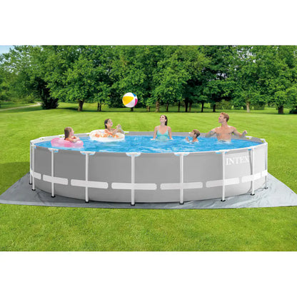 Intex Prism Frame Premium 5.49m Pool Set (W/220-240v Filter Pump, Safety Ladder, Ground Cloth, Cover)