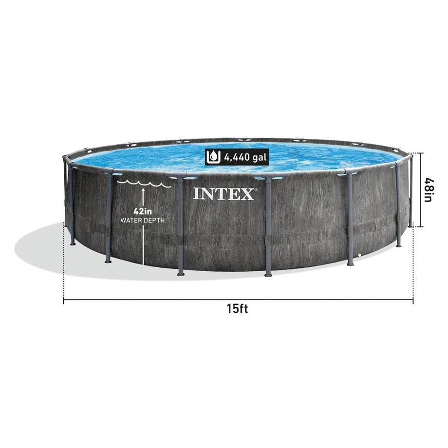 Intex Greywood Prism Frame Premium Pool Set Age 6+