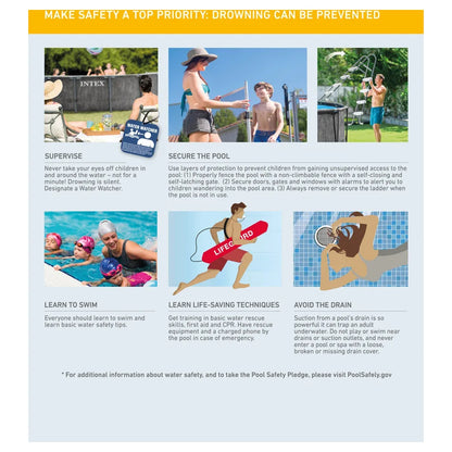 Intex Greywood Prism Frame Premium Pool Set Age 6+
