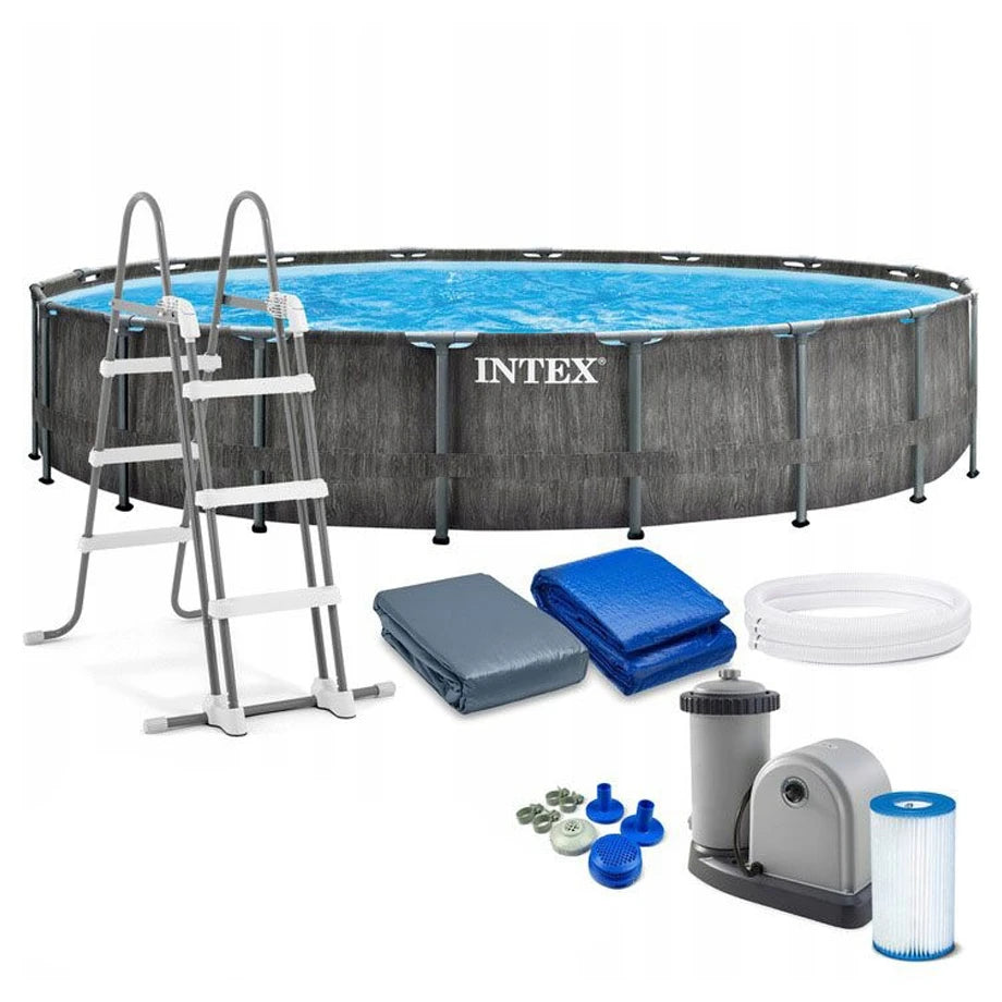 Intex Greywood Prism Frame Premium Pool Set Age 6+