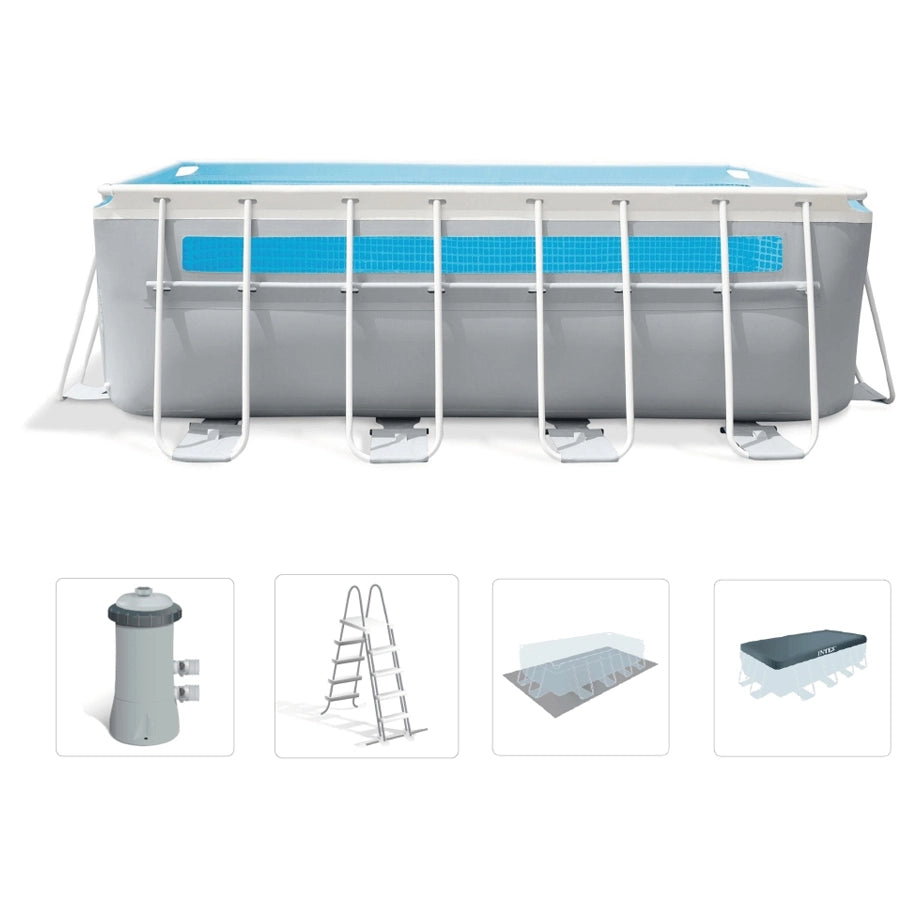 Intex Prism ClearView Rectangular Pool Set Age 6+