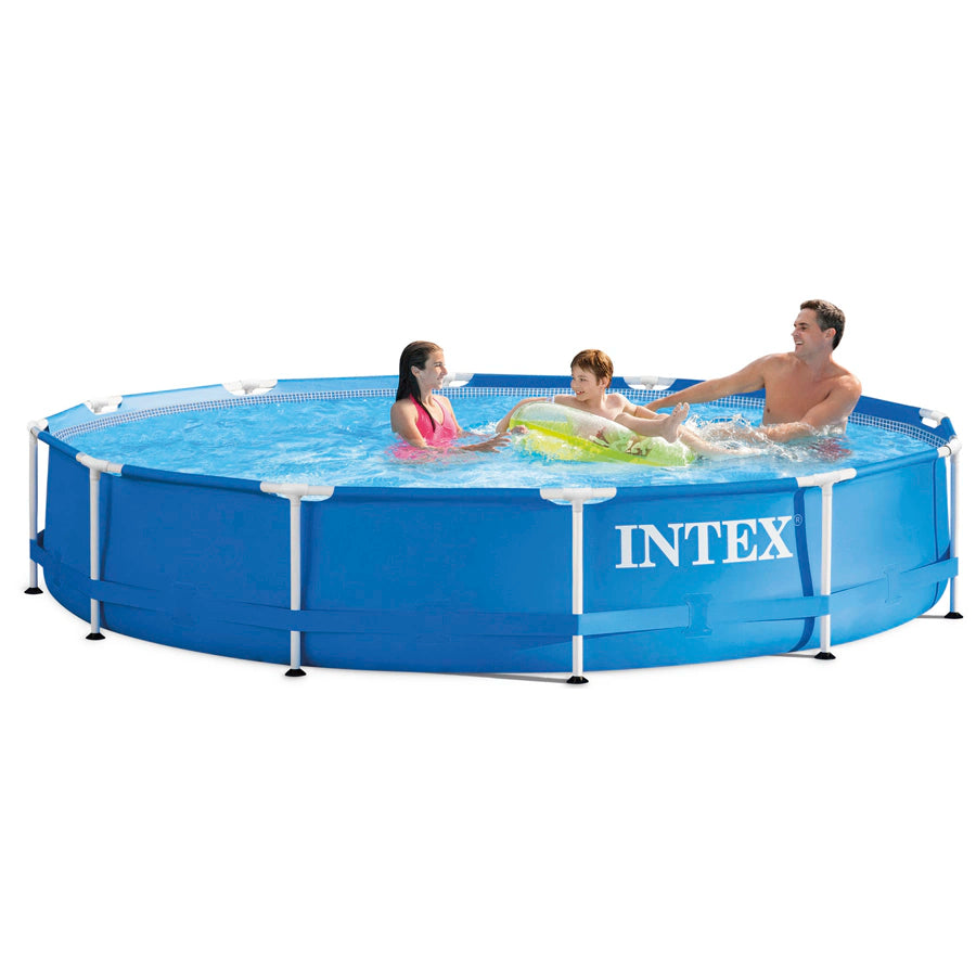 حوض سباحة بإطار معدني من شركة Intex (3.66 متر × 76 سم) حوض سباحة بإطار معدني من شركة Intex (3.66 متر × 76 سم)