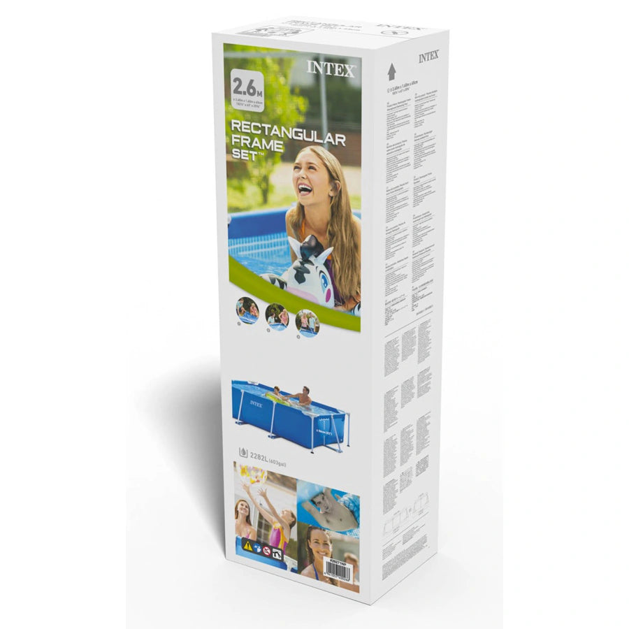 Intex Rectangular Frame Pool (2.6m x 1.6m x 65cm) Intex Rectangular Frame Pool (2.6m x 1.6m x 65cm)