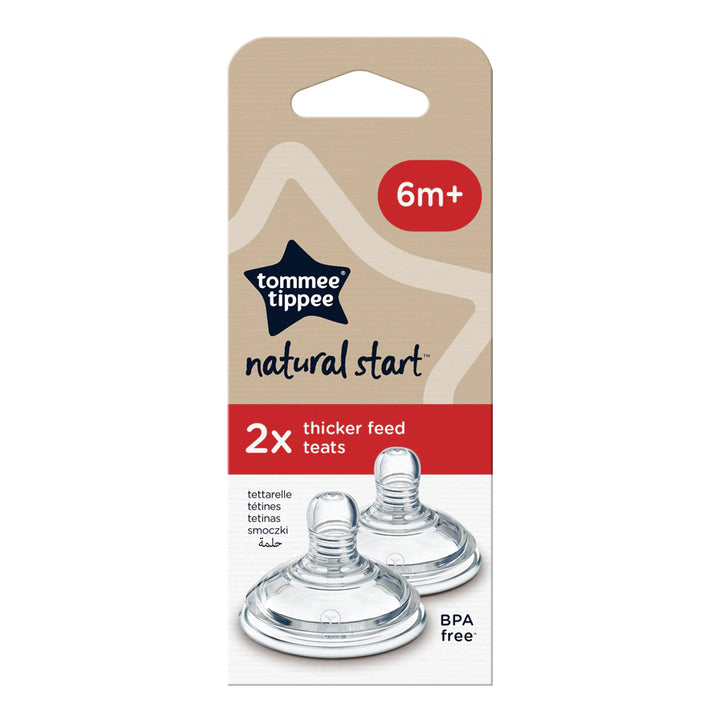 Tommee Tippee Natural Start Thick Feed Teat (Pack of 2)