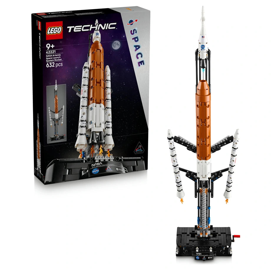 LEGO Technic NASA Artemis Space Launch System Rocket 42221 Building Toy Set (632 Pieces)