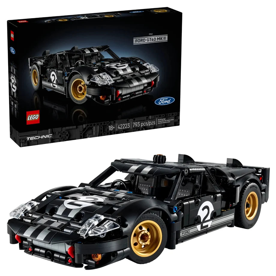 LEGO Technic 1966 Ford GT40 MKII Race Car 42223 Building Toy Set (793 Pieces)
