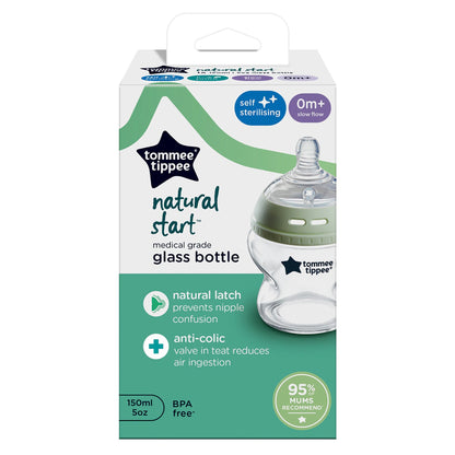 Tommee Tippee Natural Start Glass Bottle150ml