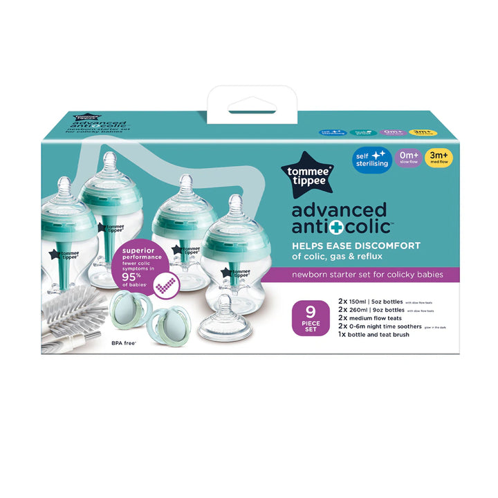 Tommee Tippee Advanced Anti-Colic Starter Bottle Kit Muted
