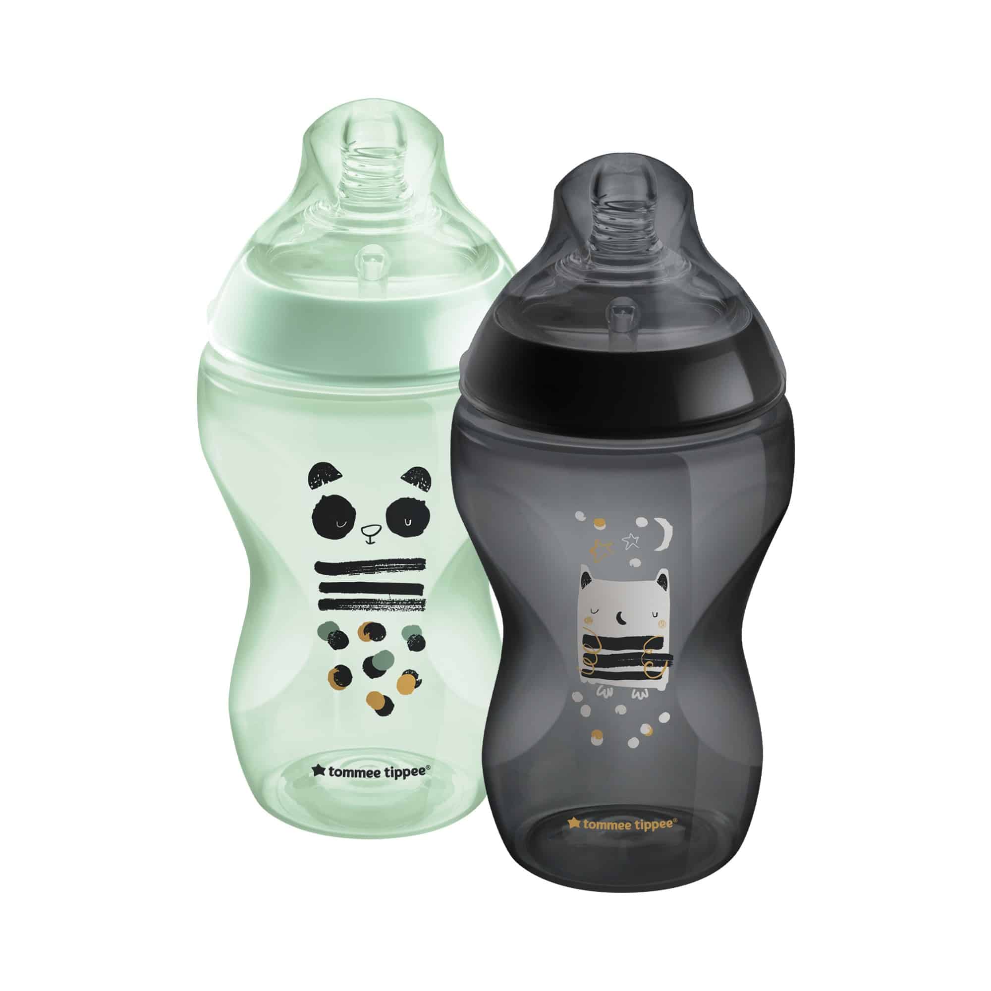 Tommee Tippee Closer to Nature Feeding Bottle, 340ml x 2 - Boy