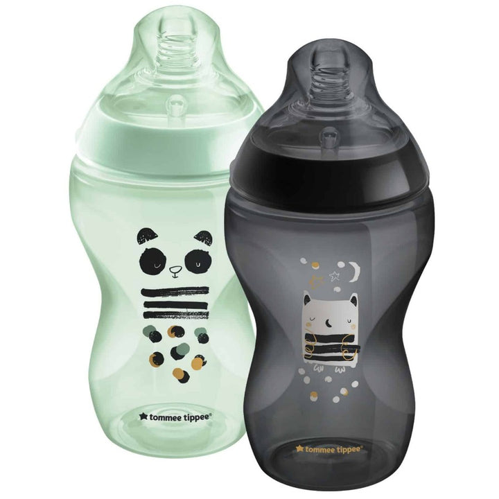 Tommee Tippee Closer to Nature Feeding Bottle, 340ml x 2 - Boy