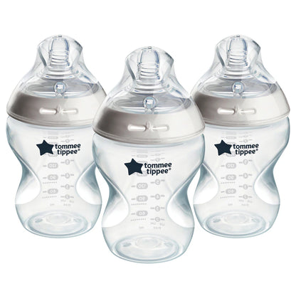 Tommee Tippee Natural Start Anti-Colic Baby Bottle Slow Flow 260ml (Pack of 3)