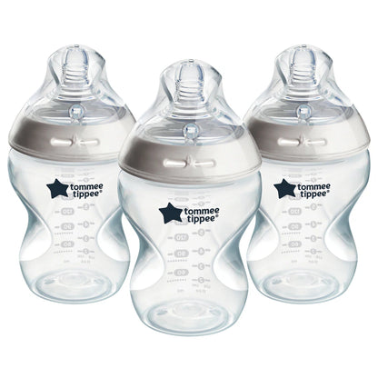 Tommee Tippee Natural Start Anti-Colic Baby Bottle Slow Flow 260ml (Pack of 3)