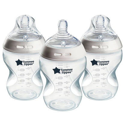 Tommee Tippee Natural Start Anti-Colic Baby Bottle Slow Flow 260ml (Pack of 3)