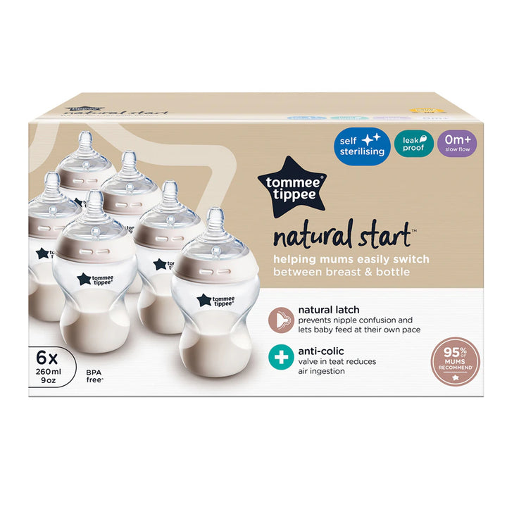 Tommee Tippee Natural Start Bottle 260ml (Pack of 6)