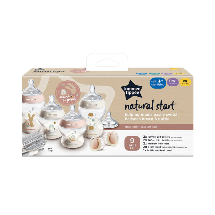 Tommee Tippee Natural Start Starter Bottle Kit (Pink)