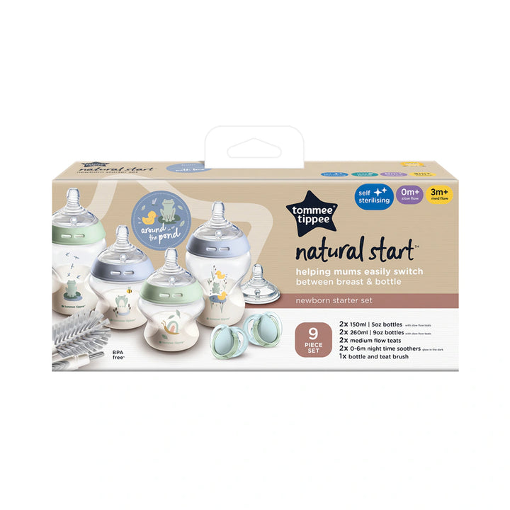 Tommee Tippee Natural Start Starter Bottle Kit (Blue)