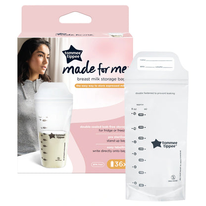 Tommee Tippee Closer-to-Nature Breast Milk Storage Bags 36-Pack