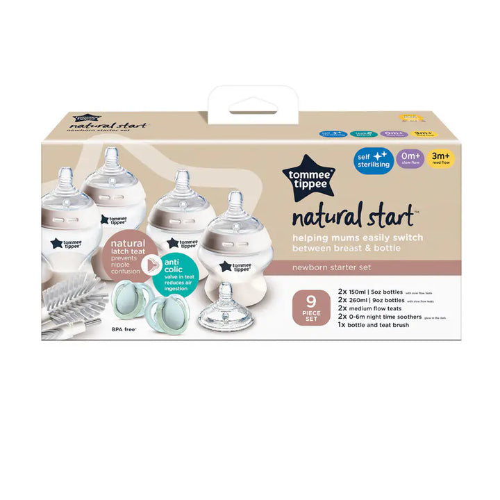 Tommee Tippee Natural Start Newborn Bottle Kit -Muted