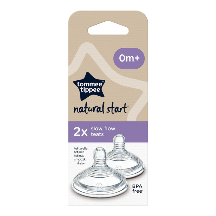 Tommee Tippee Natural Start Slow Flow Teat (Pack of 2)