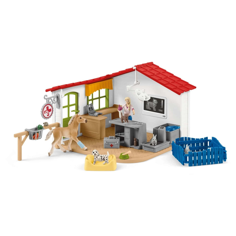 Schleich Veterinarian Practice with Pets Set