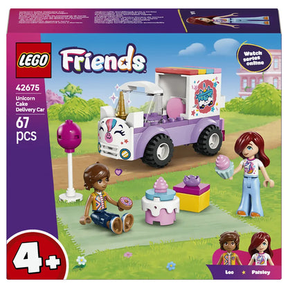 LEGO Friends Unicorn Cake Delivery Car 42675 Building Toy Set (67 Pieces)
