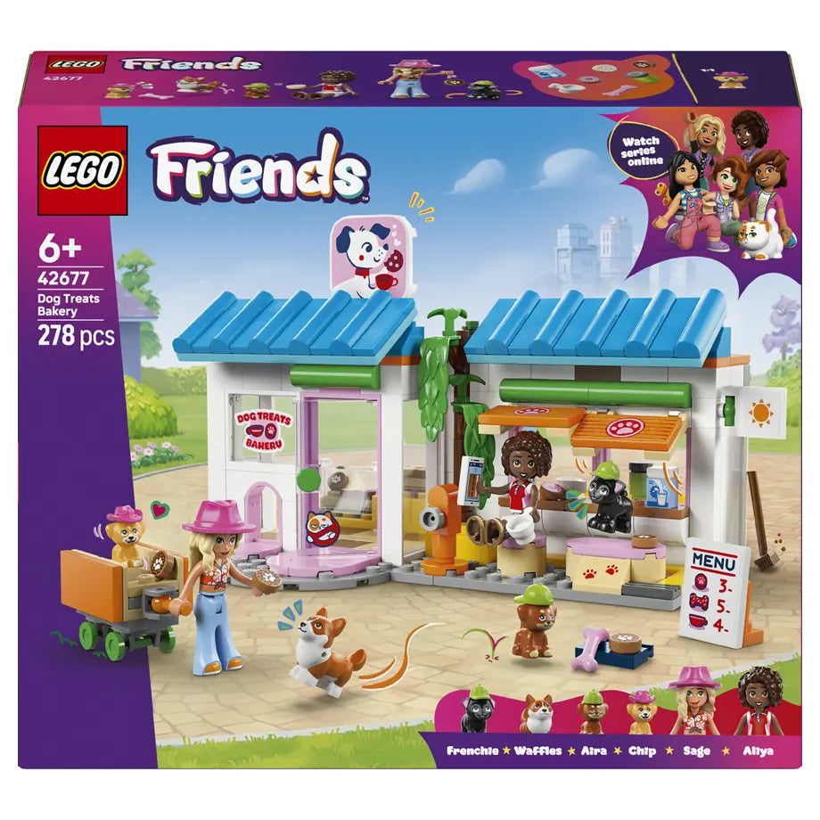 LEGO Friends Dog Treats Bakery 42677 Building Toy Set (278 Pieces)