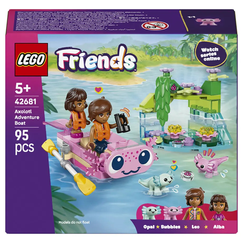 LEGO Friends Axolotl Adventure Boat 42681 Building Toy Set (95 Pieces)