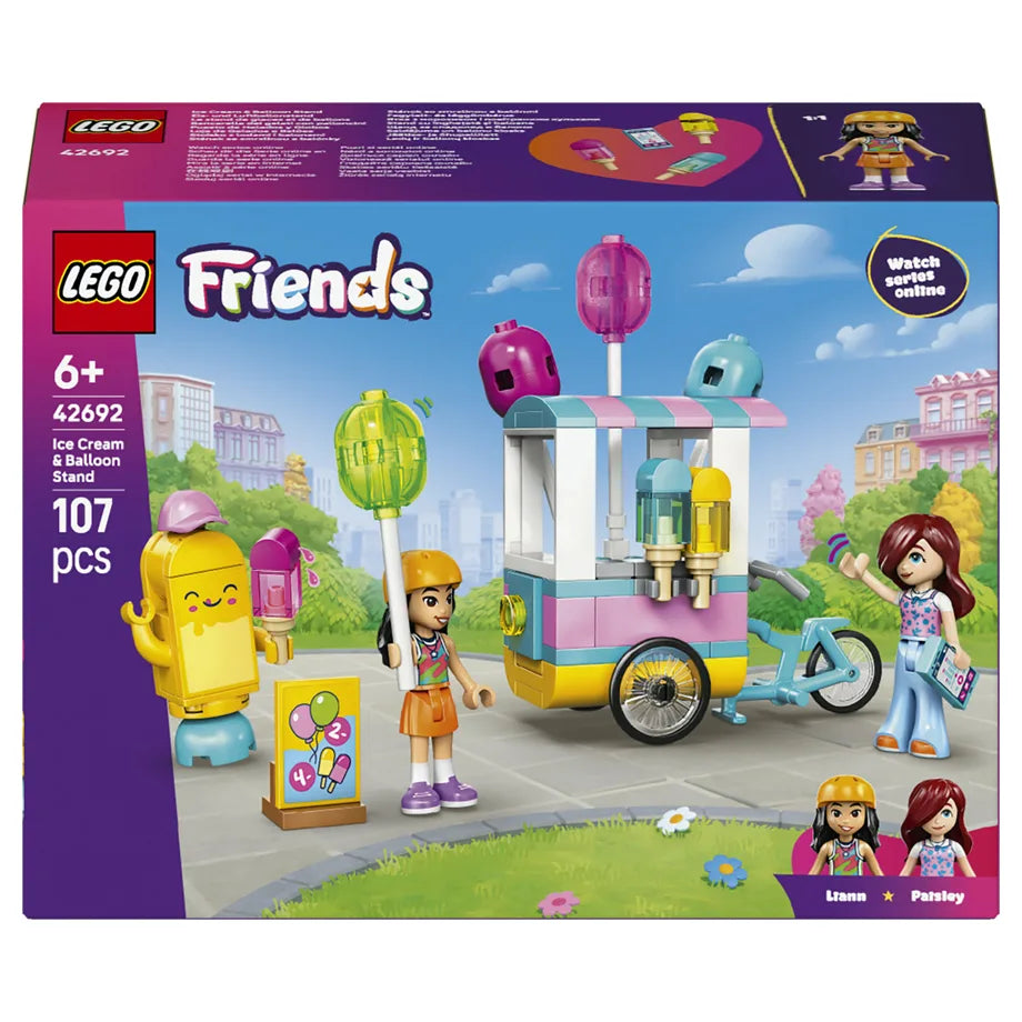 LEGO Friends Ice Cream & Balloon Stand 42692 Building Toy Set (107 Pieces)