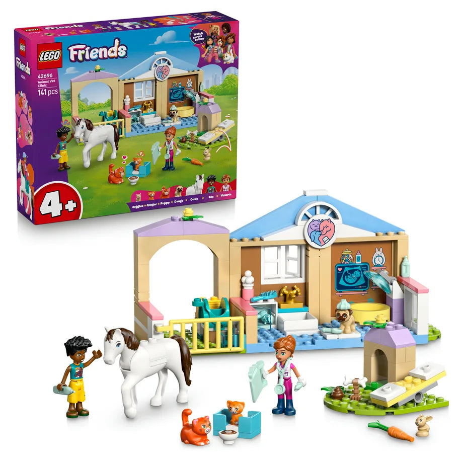 LEGO Friends Animal Vet Clinic 42696 Building Toy Set (141 Pieces)