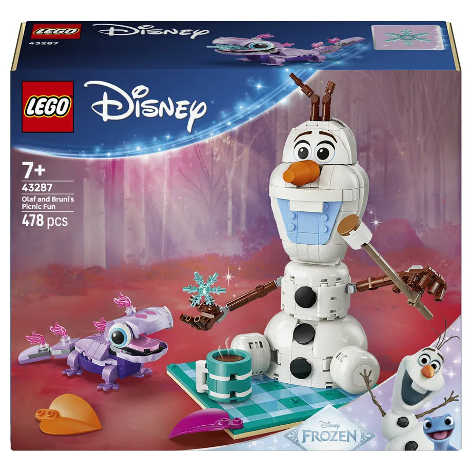 LEGO Disney Frozen Olaf and Bruni’s Picnic Fun 43287 Building Toy Set (478 Pieces)
