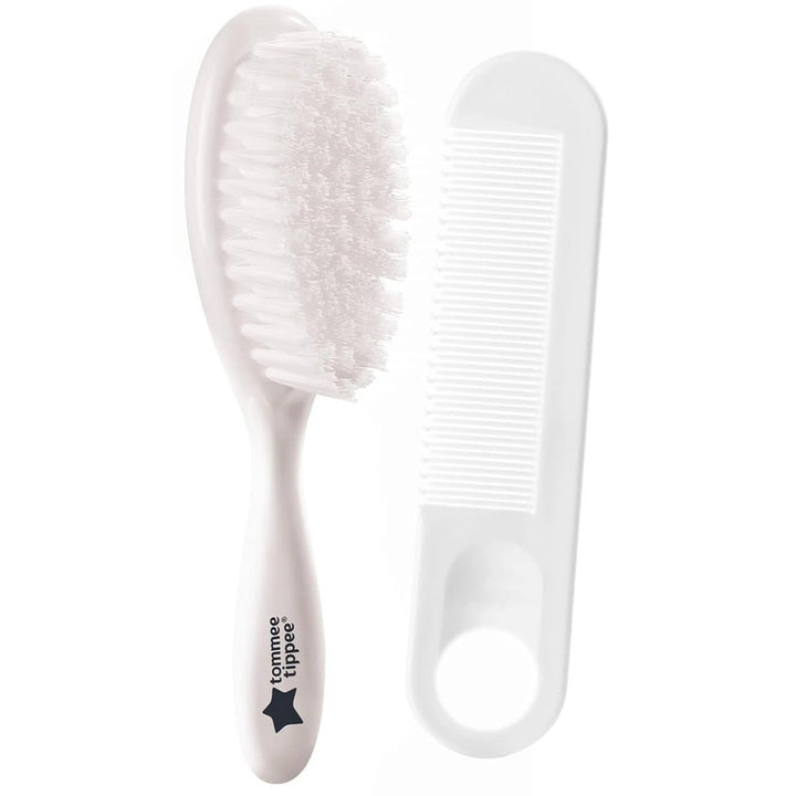 Tommee Tippee Essentials Baby Brush and Comb (White)