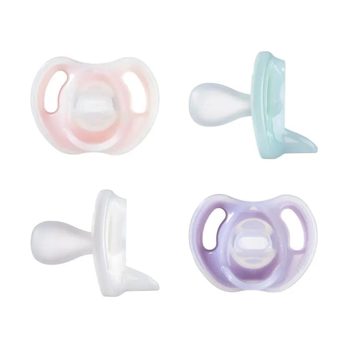 Tommee Tippee Ultra Light Silicone Baby Pacifier Girl Pack of 4 (6-18m)