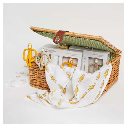 Matchstick Monkey Animal Teether & Muslin Gift Set Lion