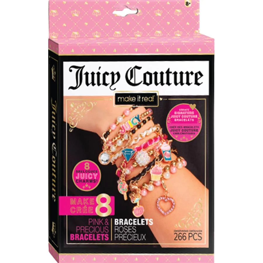 أساور صغيرة باللون الوردي والثمين من Juicy Couture أساور صغيرة باللون الوردي والثمين من Juicy Couture