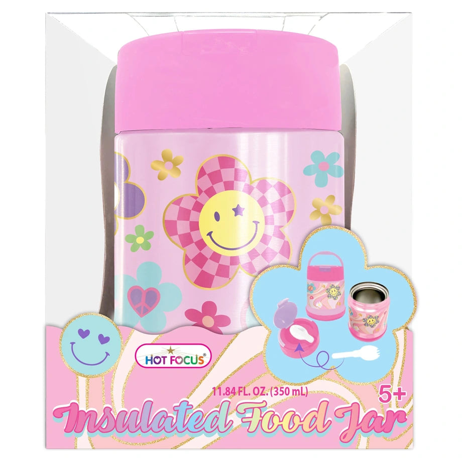Hot Focus Insulated Food Jar (Pink)