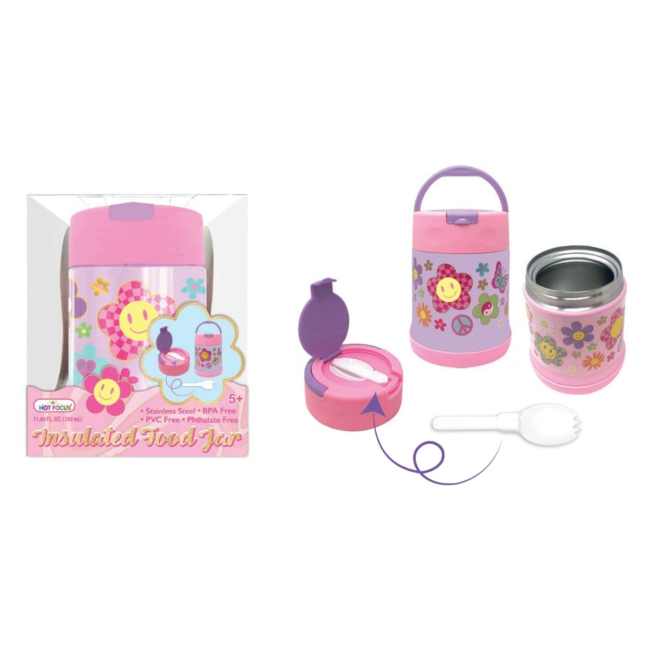 Hot Focus Insulated Food Jar (Pink)