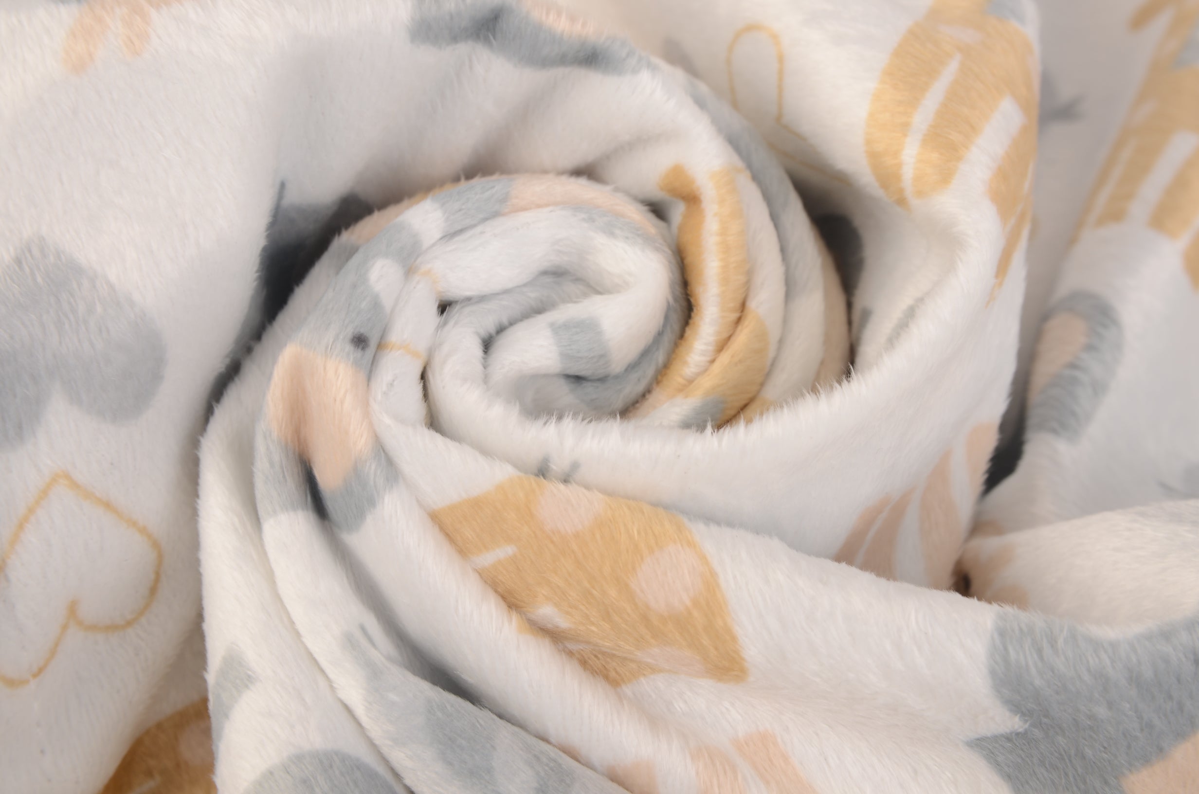 Hudson Baby - Print Mink Blanket With Sherpa Backing Neutral Safari