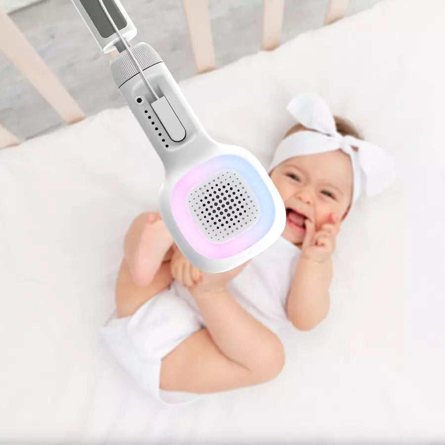 Hubble Connected SkyVision AI Camera with Adjustable Crib Mount (White)