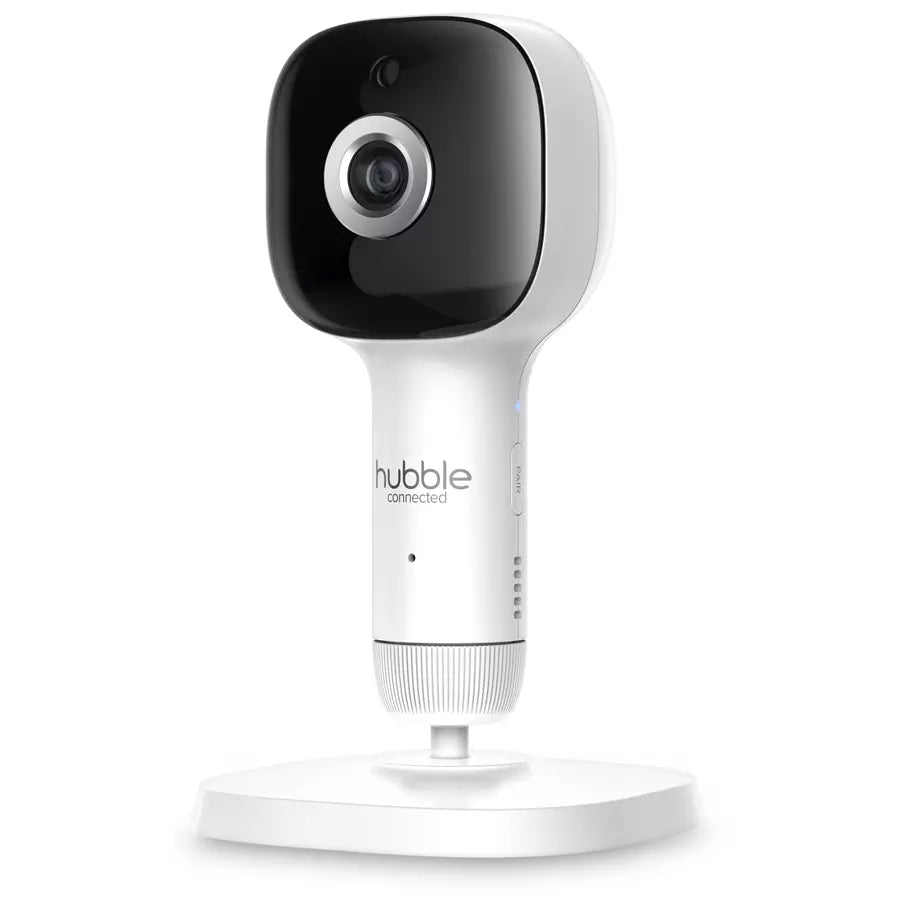 Hubble Connected SkyVision AI Camera with Adjustable Crib Mount (White)