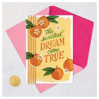 Hallmark The Sweetest Dream Come True New Baby Girl Card