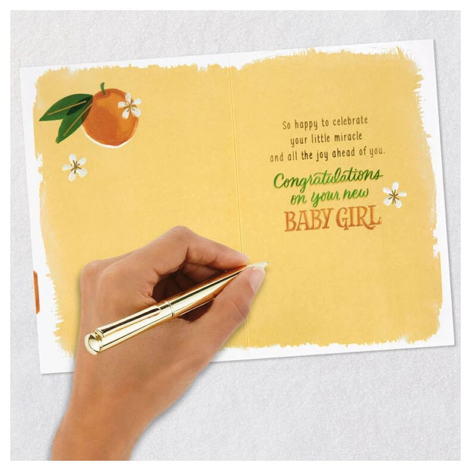 Hallmark The Sweetest Dream Come True New Baby Girl Card