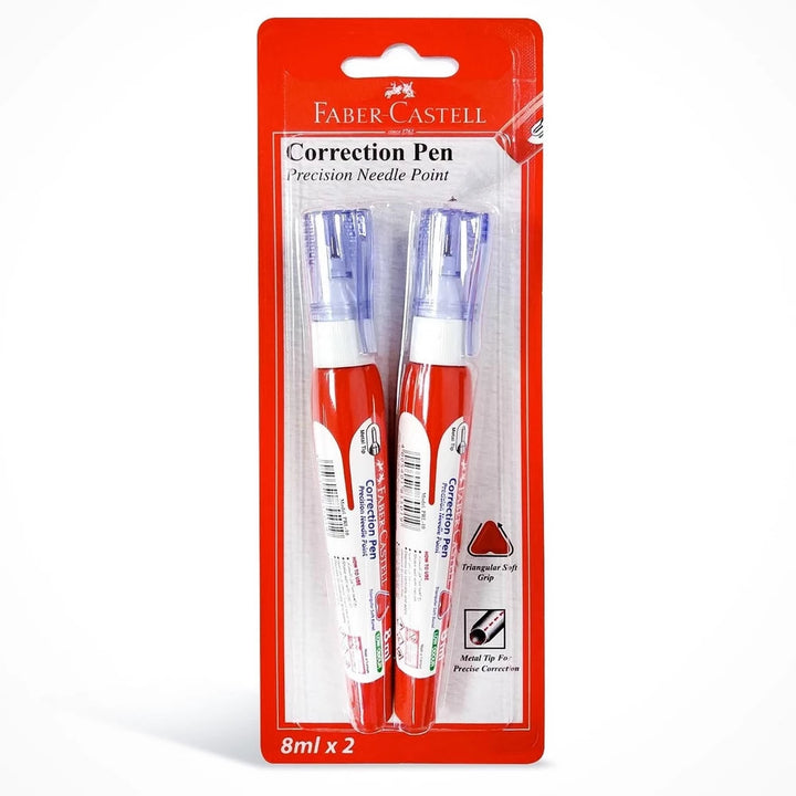 Faber Castell - Correction Pen Metal Tip 8ml Pack of 2