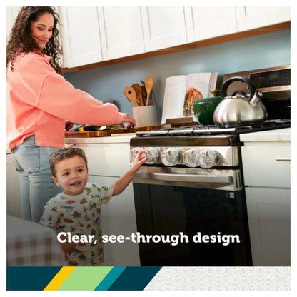 Safety Clear View Stove Knob Covers (5 Pack)
